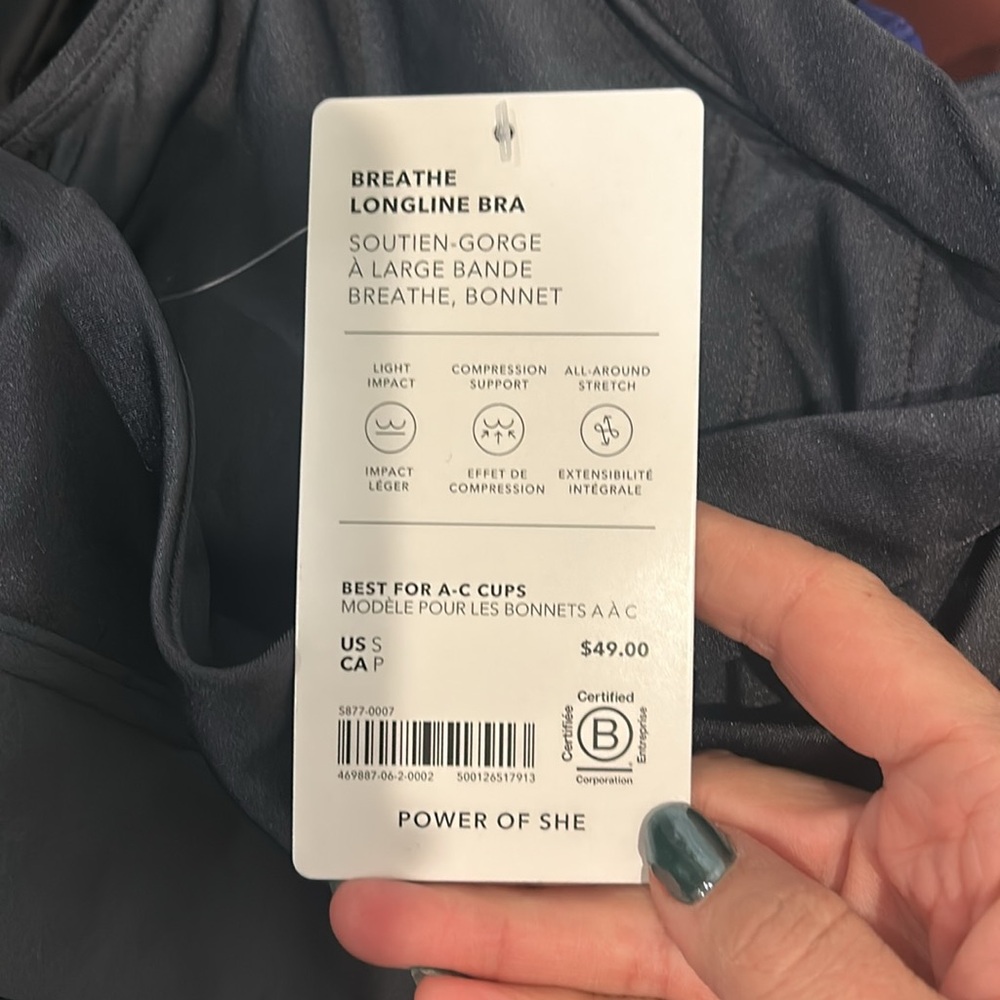 New Athleta Breathe Longline Bra - Picture 8 of 9